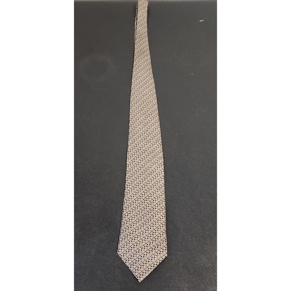 Stanley Blacker Men's Silk Tie Multicolor Geometric Diamond XL 59.5